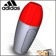 Modélisation CAO des différents designs du nouveau Déostick ADIDAS